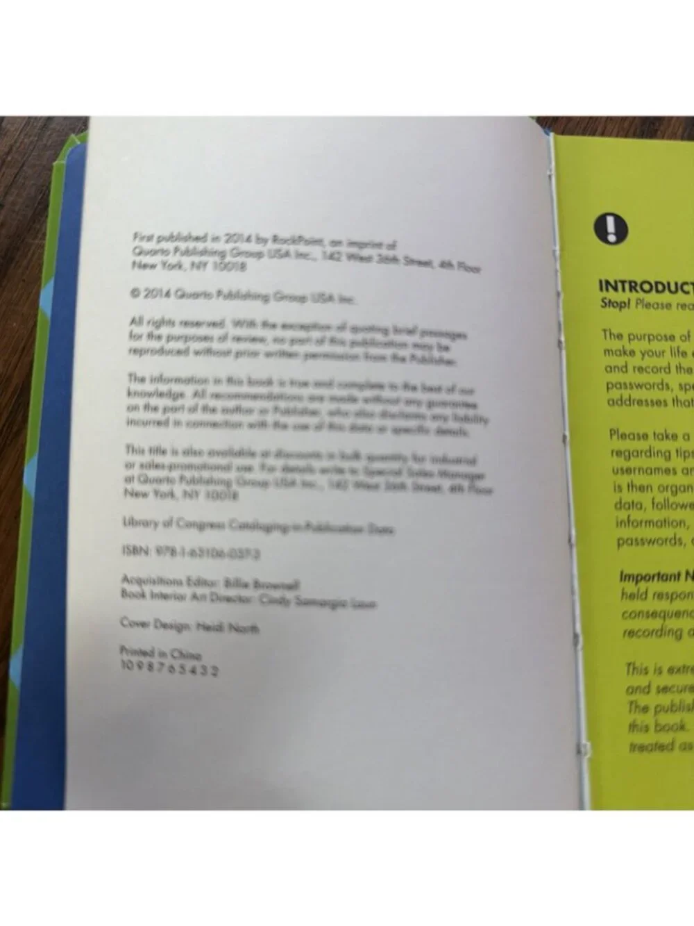 Internet Password Book 2014 Quarto Publishing